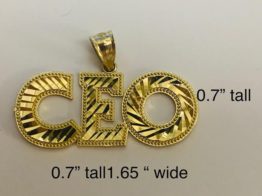 10K Gold  CEO Pendant.