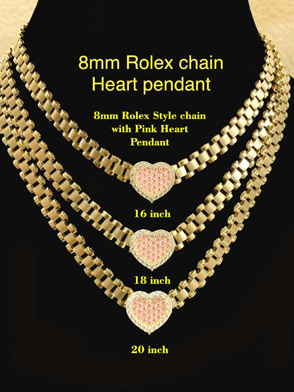 mens rolex necklace